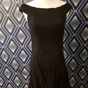 black off the shoulder forever 21 dress